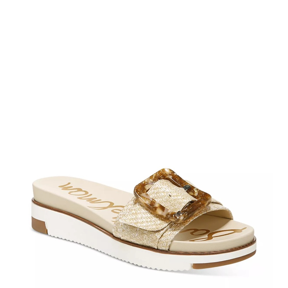 Sam Edelman Ariane eggshell woven slide sandals size 10